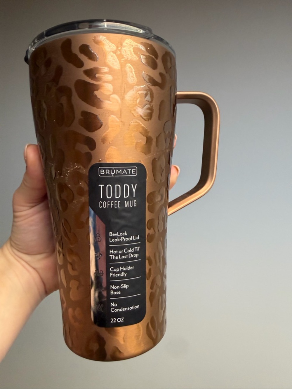 BrüMate Toddy Coffee Mug - Copper Leopard